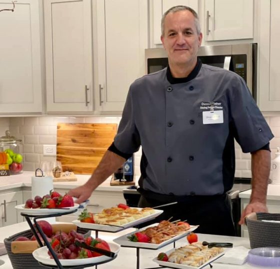 Dennis Fisher - Chef standing in Kitchen