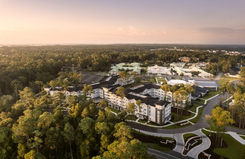 Aerial photo of The Davis Community