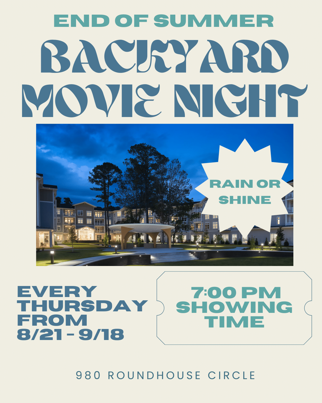 Backyard Movie Night